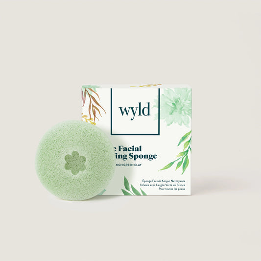 FRENCH GREEN CLAY KONJAC SPONGE (ALL SKIN TYPES)