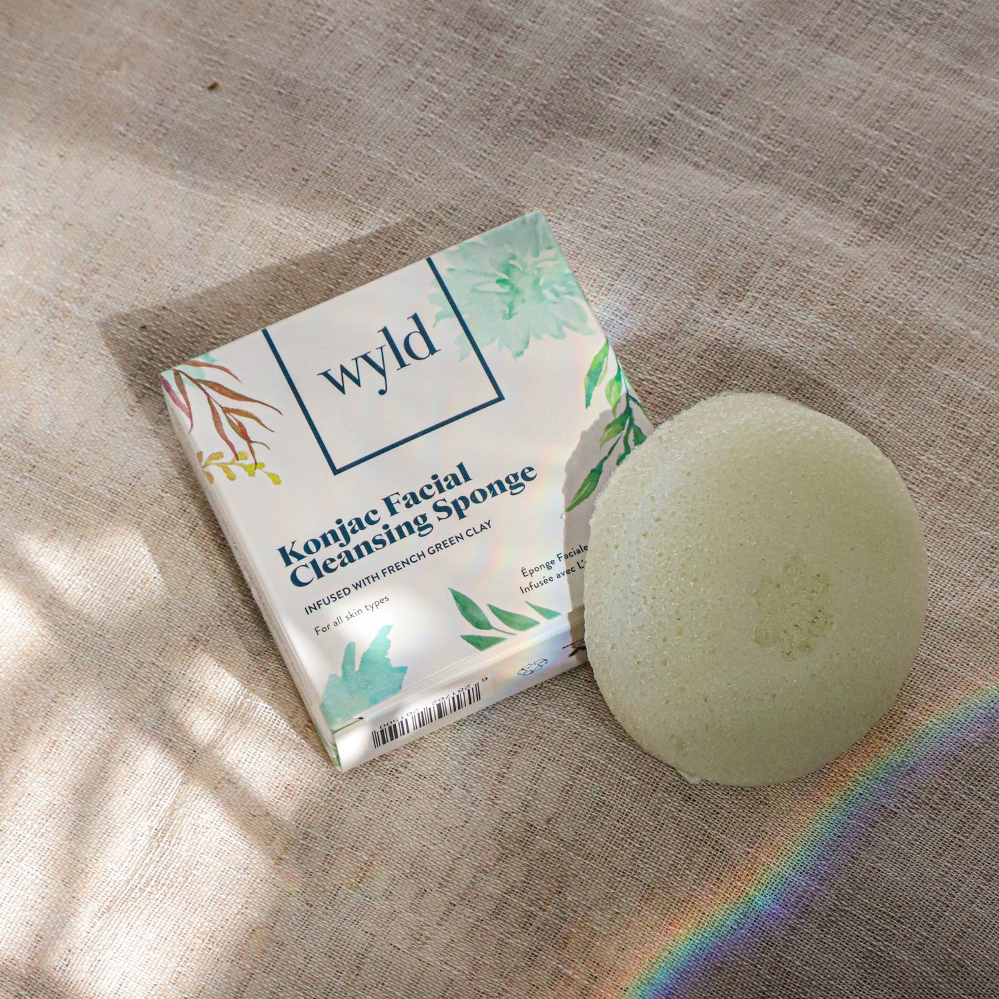 FRENCH GREEN CLAY KONJAC SPONGE (ALL SKIN TYPES)