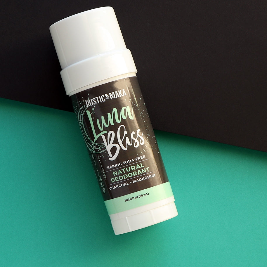 LUNA BLISS Natural Deodorant (Magnesium + Charcoal)