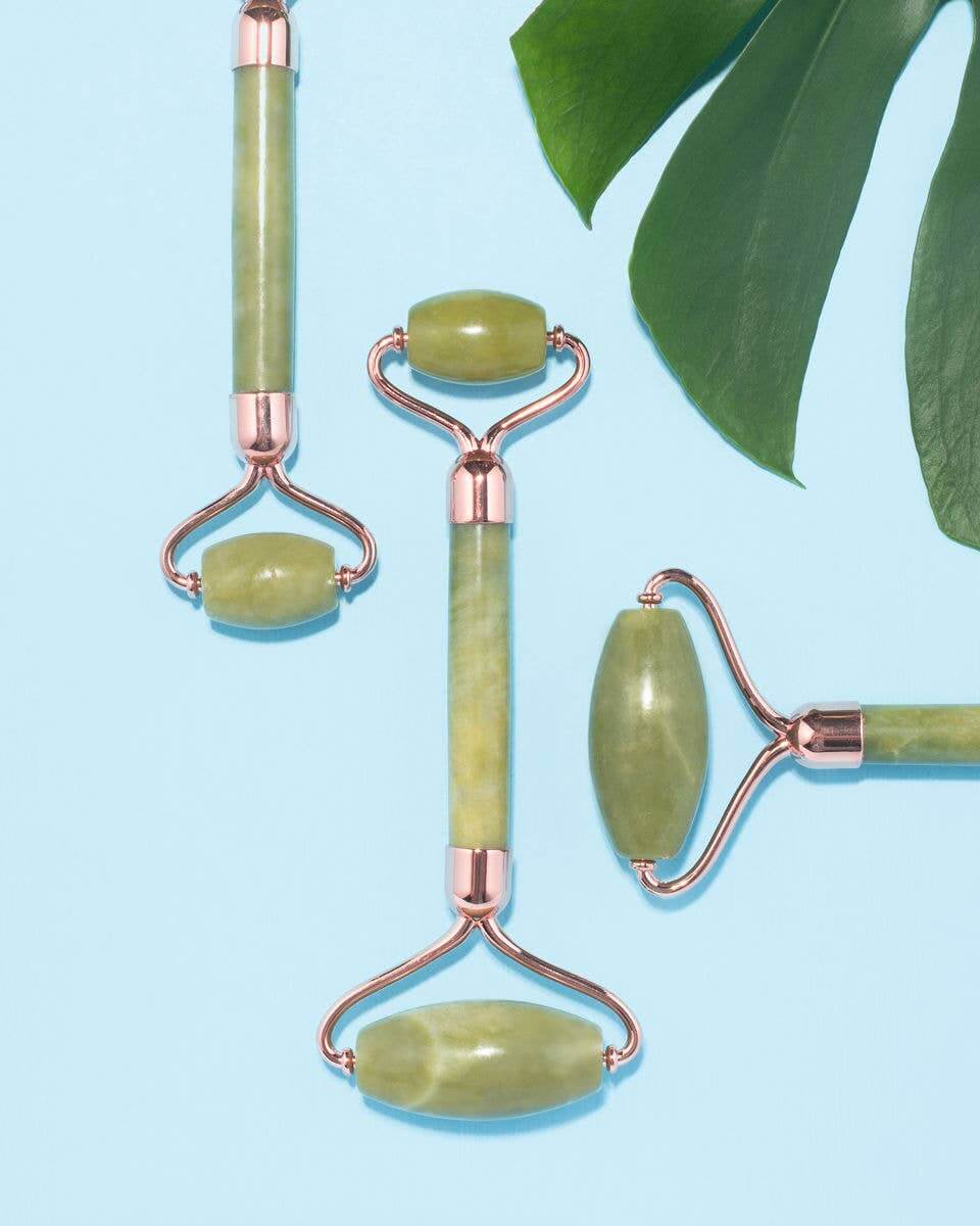 Jade Rose Gold Facial Gemstone Roller