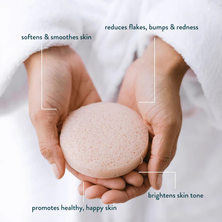 FRENCH PINK CLAY KONJAC SPONGE (DRY, SENSITIVE SKIN)