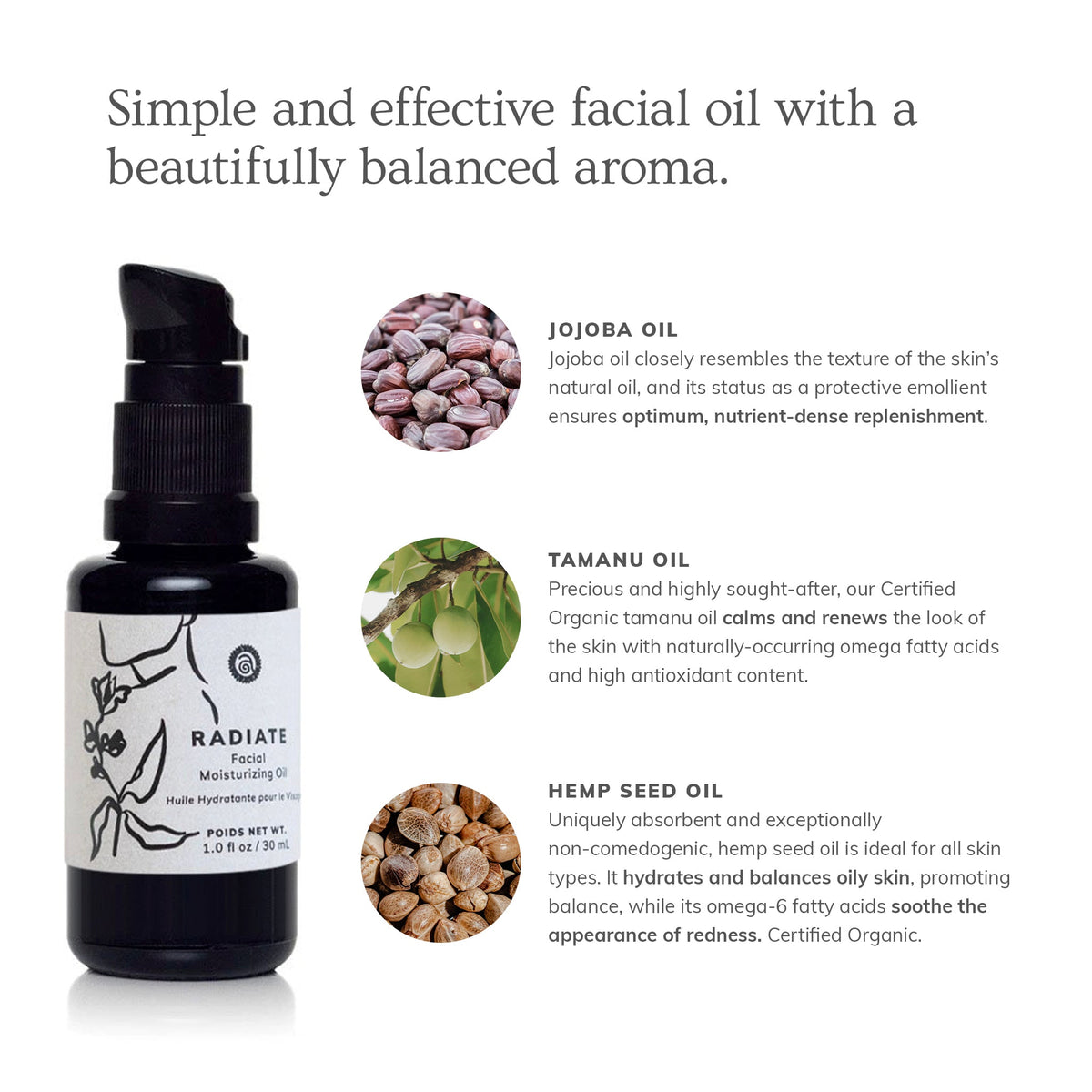 Radiate - Facial Moisturizing Oil (30 ml)- Collective