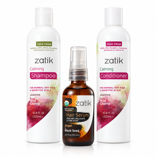 Calming Shampoo & Conditioner + Hair Serum