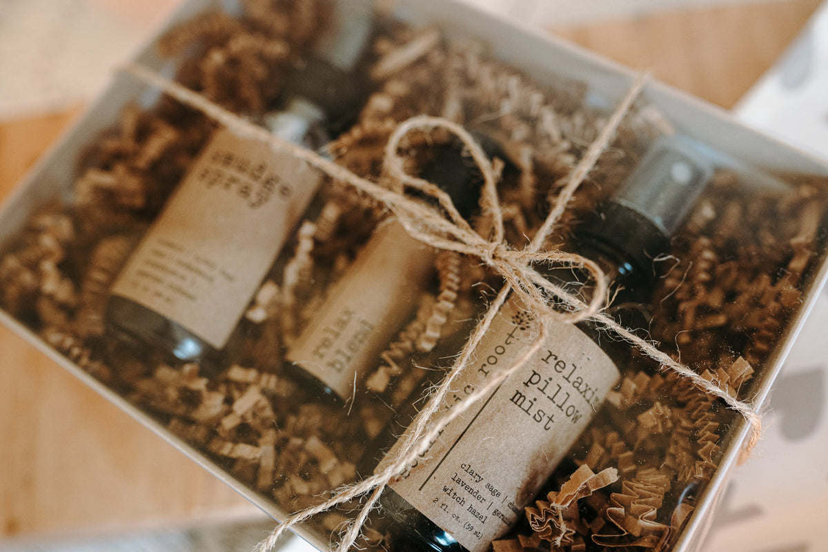 Gift Set- Smudge Spray, Pillow Spray & Relax Roller