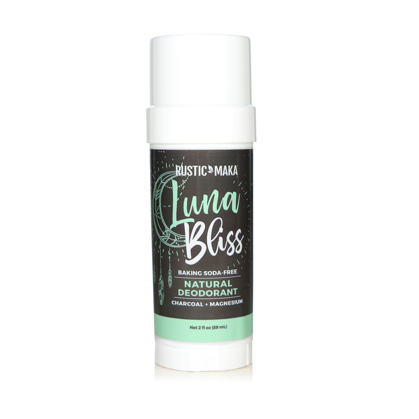 LUNA BLISS Natural Deodorant (Magnesium + Charcoal)