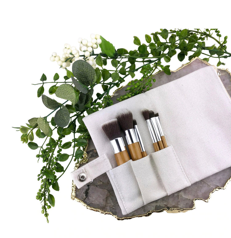 6 Piece Vegan Makeup Brush Set