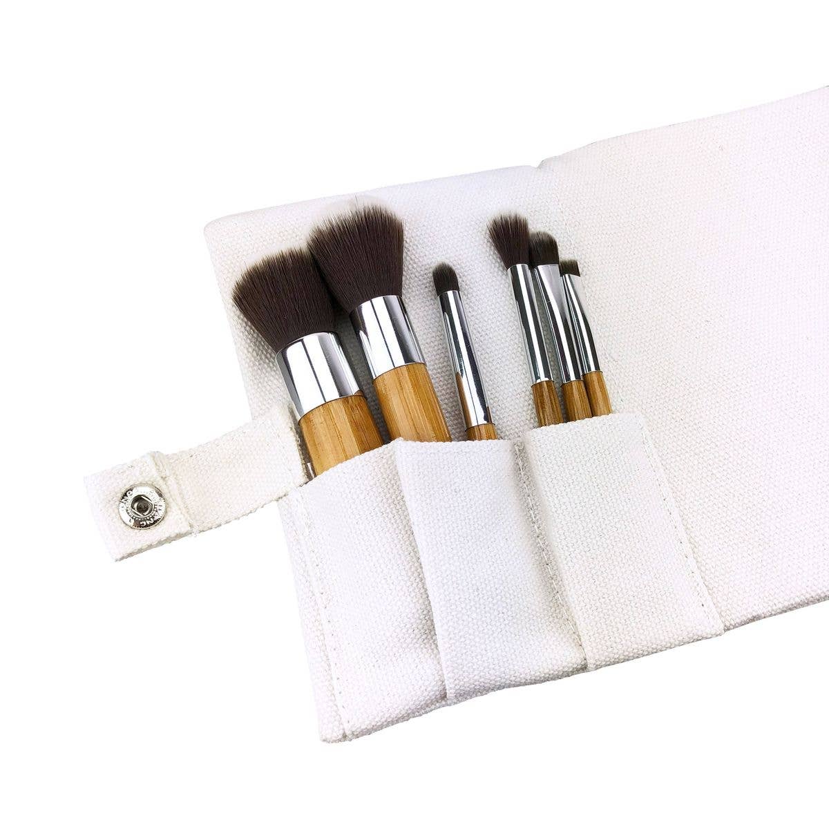 6 Piece Vegan Makeup Brush Set